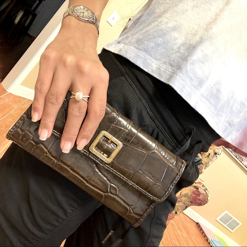 Liz Claiborne long trifold wallet
